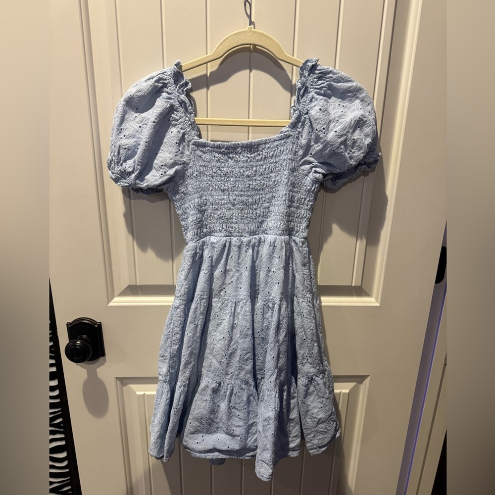 Juniors' SO Smocked Tiered Mini Dress - Picture 5 of 6